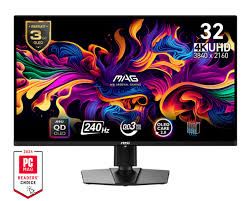 MONITOR 32 MSI MAG 321UPX QD-OLED 240Hz