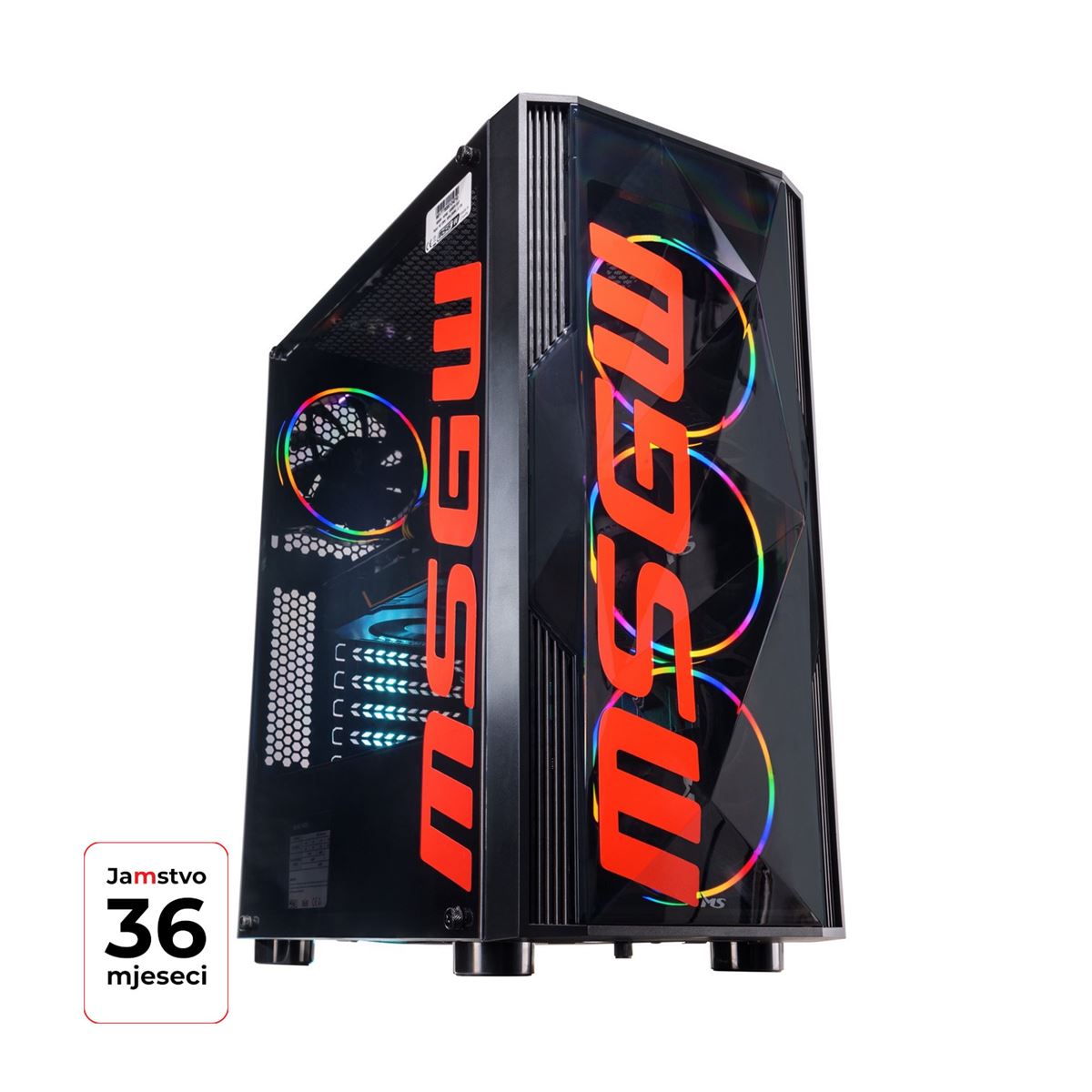 PC MSG Gamer R5 a107, Free DOS, AMD Ryzen 5 5600XT 3,70GHz, AMD B550 ,2x8GB DDR4 3200MHz, NVIDIA GeForce RTX 5060 8GB GDDR7, M.2 SSD 1TB, 1GbLAN, Midi Tower 600W
