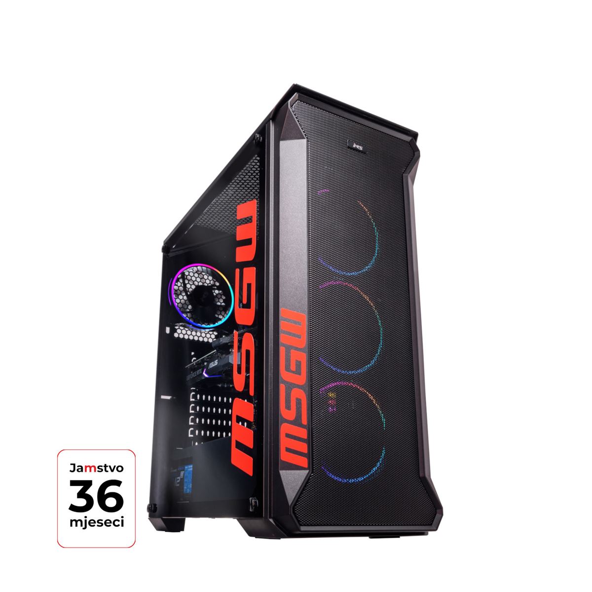 PC MSG Gamer R7 a103, Free DOS, AMD Ryzen 7 7800X3D 4,20GHz, AMD B650, 2x16GB DDR5 5600MHz, NVIDIA GeForce RTX 5070 Ti 16GB GDDR7, M.2 SSD 1TB, 2,5Gb LAN, WiFi, Midi Tower 750W