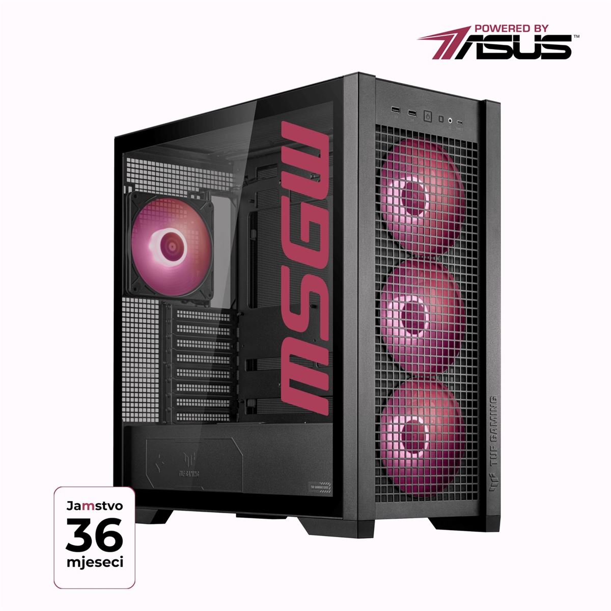 PC MSG Gamer R7 a105, Free DOS, AMD Ryzen 7 7800X3D 4,20GHz, AMD B650, 2x16GB DDR5 5600MHz, NVIDIA GeForce RTX 5070 12GB GDDR7, M.2 SSD 1TB ,2.5Gb LAN, Midi Tower 850W