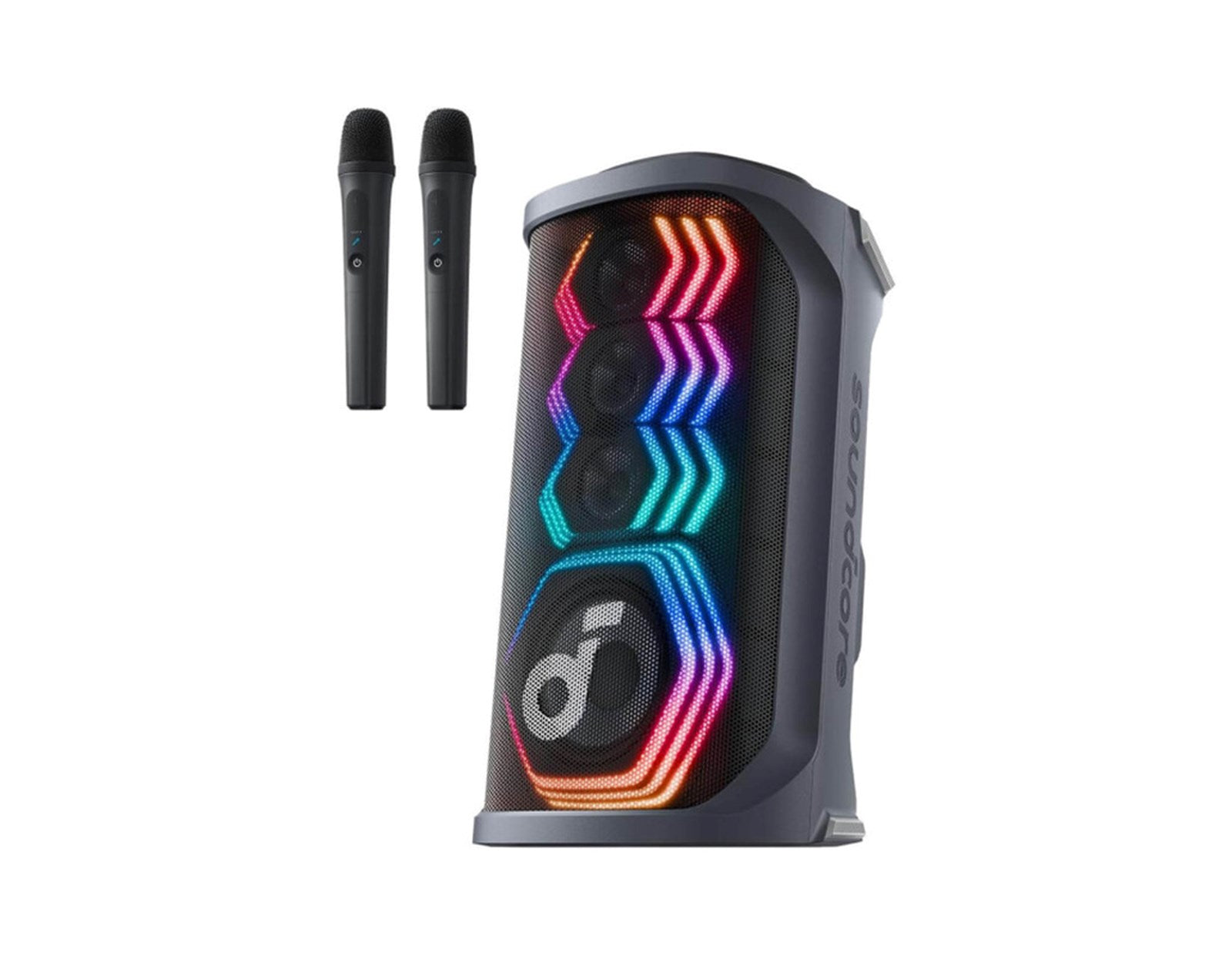Anker Soundcore Rave 3S AI Karaoke Bluetooth prijenosni zvučnik, 200W, IPX4, 12h reprodukcije, crni