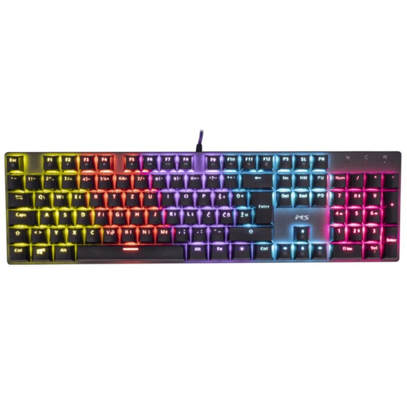 TIPKOVNICA MS ELITE C521 USB, GAMING, MEHANIČKA, RGB, BROWN SWITCH