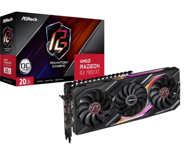 Asrock Radeon RX 7900 XT Phantom Gaming 20GB OC, 20GB GDDR6