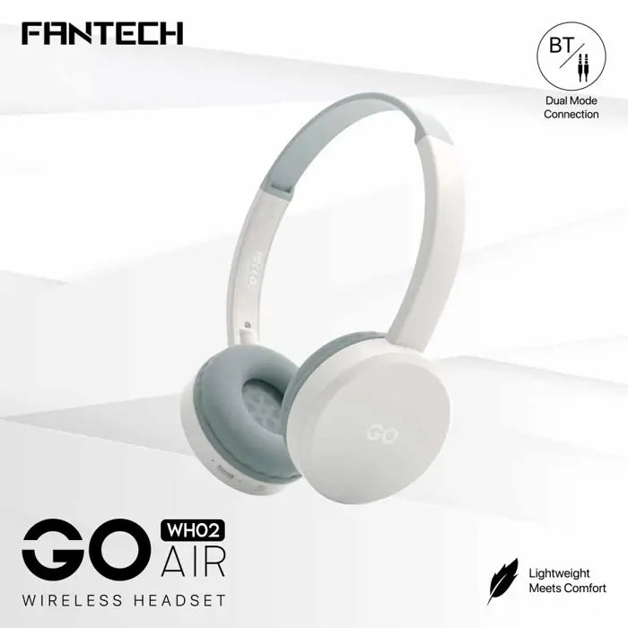 BLUETOOTH STEREO SLUŠALICE FANTECH BT5.0 3,5mm + TIP C GO AIR WH02-BG BEŽ