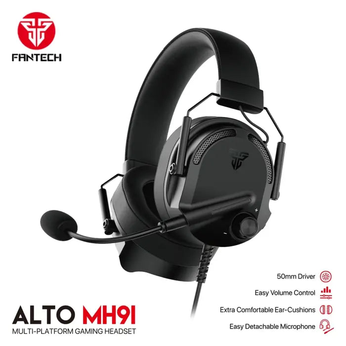 SLUŠALICE ŽIČNE GAMING FANTECH 3.5 mm + MIKROFON ALTO MH91