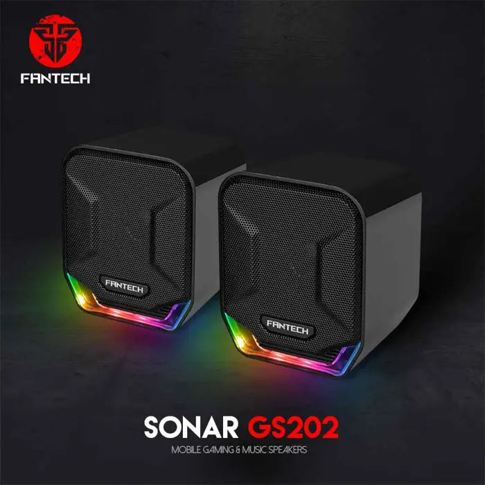ZVUČNIK GAMING FANTECH 3.5 mm +  USB SONAR GS202 CRNI